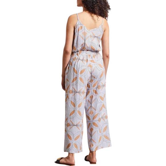 NEW TRIBAL button front jumpsuit in camel - Picture 2 of 2
